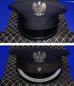 Kepies Poolse politie 2 stuks agent en officier, Verzenden, Rijkswacht, Helm of Baret