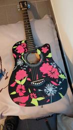 Ge schilderde  decoratie gitaar te koop, Ophalen, Gebruikt, Klassieke of Spaanse gitaar