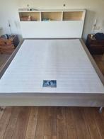 Boxspring, Ophalen, Gebruikt, Beige, Tweepersoons