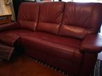 Fauteuil cuire 3 places avec relax electrique, Huis en Inrichting, Zetels | Zetels, Ophalen, Driepersoons, Leer, Zo goed als nieuw