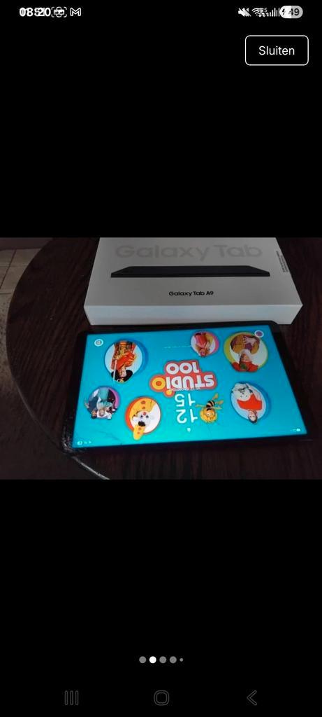 Samsung galaxy tab a9 beschadigd+ nieuwe cover Samsung, Computers en Software, Android Tablets, Ophalen