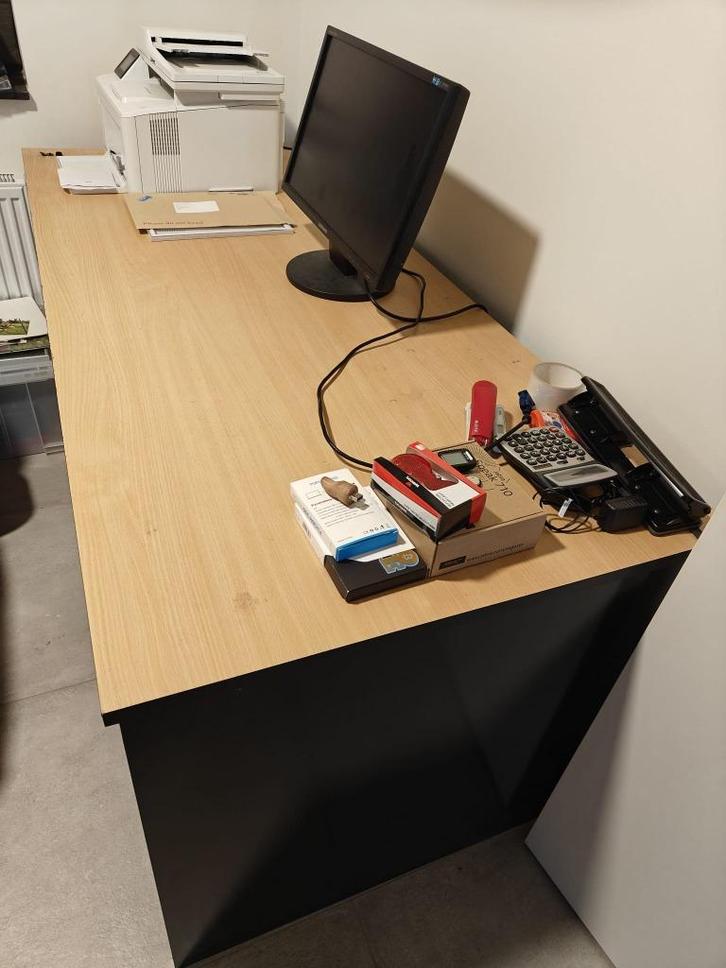 Bureaukasten en bureau, Huis en Inrichting, Bureaus, Gebruikt, Bureau, Ophalen