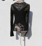 Prachtig Pianura Studio S/M T-shirt met lange mouwen, Kleding | Dames, Blouses en Tunieken, Zwart, Pianura Studio, Ophalen of Verzenden