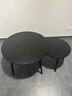 Table basse noire, Moins de 50 cm, Rond, Comme neuf, Enlèvement