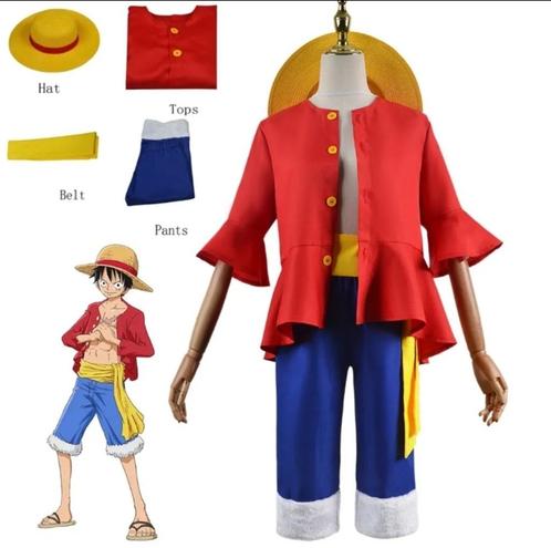 One Piece Monkey D Luffy kostuum voor kids, Enfants & Bébés, Costumes de carnaval & Déguisements, Neuf, Garçon ou Fille, 110 à 116