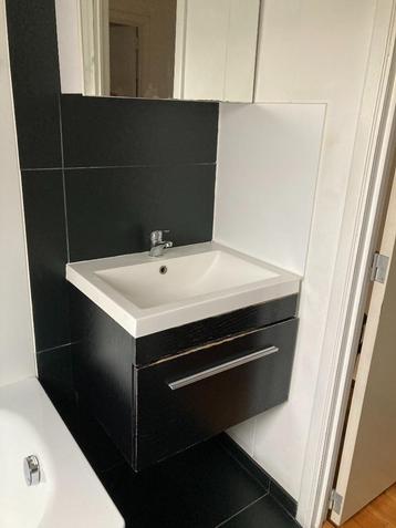Badkamerkast met wasbak en spiegelkast beschikbaar voor biedingen