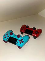 2 Ps4 DualShock controllers (Berry Blue + Magma Red), Gebruikt, Ophalen