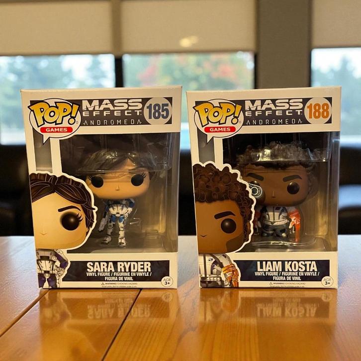 Set van 2 Funko Pop Mass Effect Andromeda 185 en 188 figuren, Verzamelen, Beelden en Beeldjes, Nieuw, Fantasy, Ophalen of Verzenden
