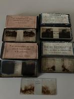 Antieke stereo-dia’s op GLAS., Ophalen of Verzenden