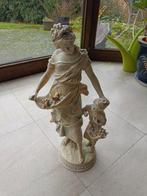 Statue vintage décorative mère et enfant - 50 cm, Antiquités & Art, Enlèvement