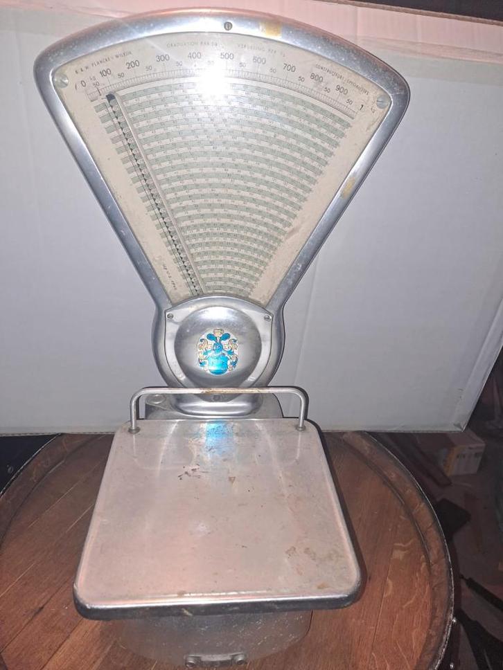 Vintage winkelweegschaal, Elektronische apparatuur, Weegschalen, Gebruikt, Analoog, Winkelweegschaal, Ophalen of Verzenden