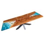 Unieke Epoxy Resin Tafel –260x100cm - Notenhout, Enlèvement, Neuf