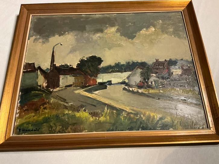 Schilderij van Pierre Hendrix Belgisch schilder ( 1913-1995), Antiek en Kunst, Kunst | Schilderijen | Klassiek, Ophalen
