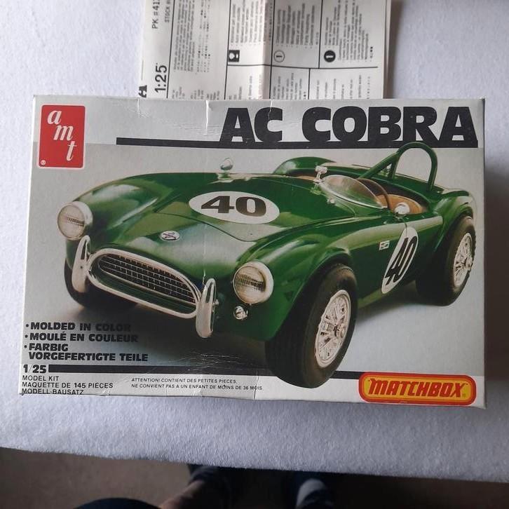 AMT VINTAGE KIT : AC COBRA op 1/25*NIEUW*COMPLEET*, Hobby en Vrije tijd, Modelbouw | Auto's en Voertuigen, Nieuw, Auto, Groter dan 1:32
