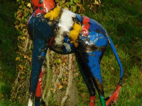 Giraffe "Savanna" - 155 cm - Handgemaakt Kunstwerk, Antiek en Kunst, Kunst | Designobjecten, Ophalen of Verzenden