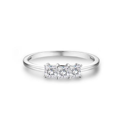 Nieuwe ring,diamanttest positief!, Bijoux, Sacs & Beauté, Bagues, Neuf, Femme, 17 à 18, Avec pierre précieuse, Envoi