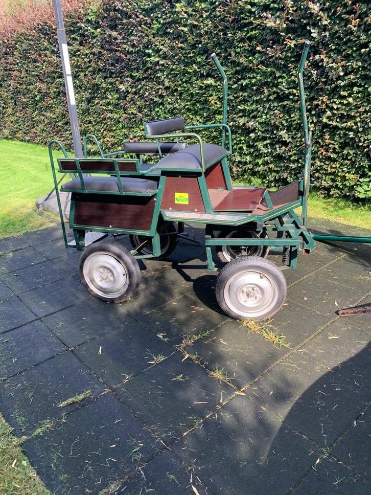 Caleche 6 places et harnais, Dieren en Toebehoren, Rijtuigen en Koetsen, Gebruikt, Overige typen, Paard of Pony