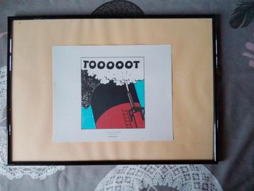 Kader met Kuifje-lithografie  beschikbaar voor biedingen