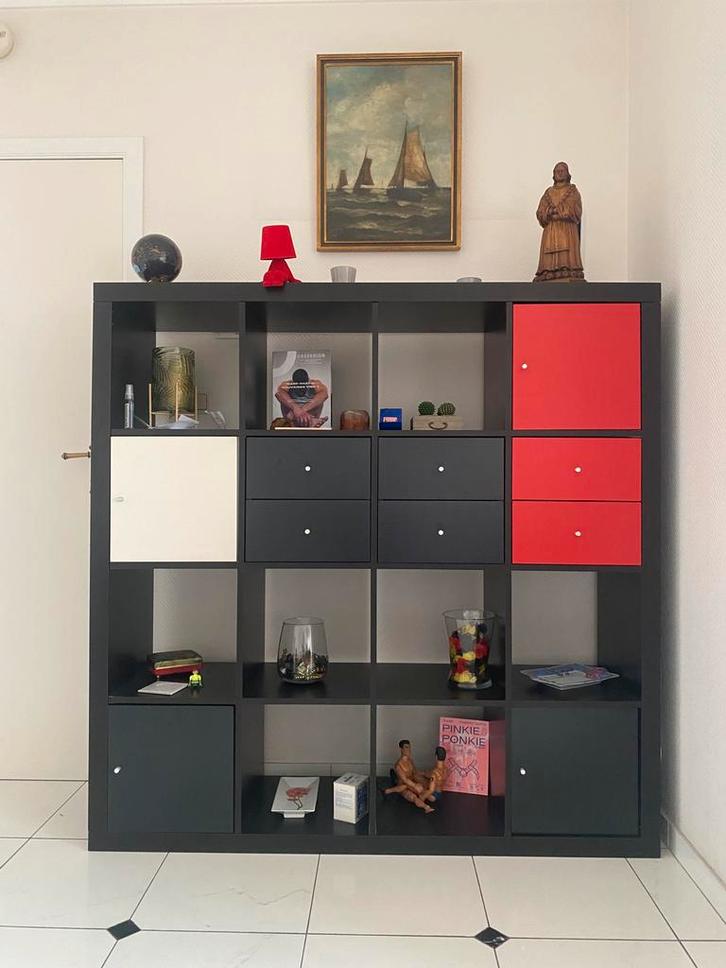Etagere IKEA Kallax, Maison & Meubles, Armoires | Armoires murales, Comme neuf, 100 à 150 cm, Moins de 150 cm, 25 à 50 cm, Avec tiroir(s)