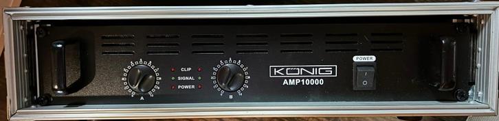 PA versterker 2x500 Watt als nieuw in pro flightcase, Muziek en Instrumenten, Versterkers | Keyboard, Monitor en PA, Zo goed als nieuw