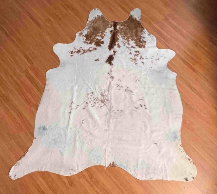 Koeienhuid vloerkleed 200/180, Huis en Inrichting, Stoffering | Tapijten en Vloerkleden, Gebruikt, Ophalen of Verzenden