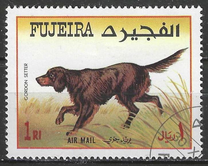 Fujeira 1971 - Yvert 48A PA - Gouden Setter (ST), Postzegels en Munten, Postzegels | Azië, Verzenden