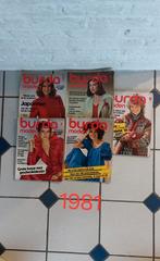 Vintage Burda naaiboeken patronen stikken naaien 1981, Comme neuf, Femme, Burda, Enlèvement ou Envoi
