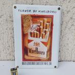 GEËMAILLEERDE BORD MARLBORO SIGARETTEN FLAVOR ORIGINELE, Ophalen of Verzenden, Gebruikt, Reclamebord