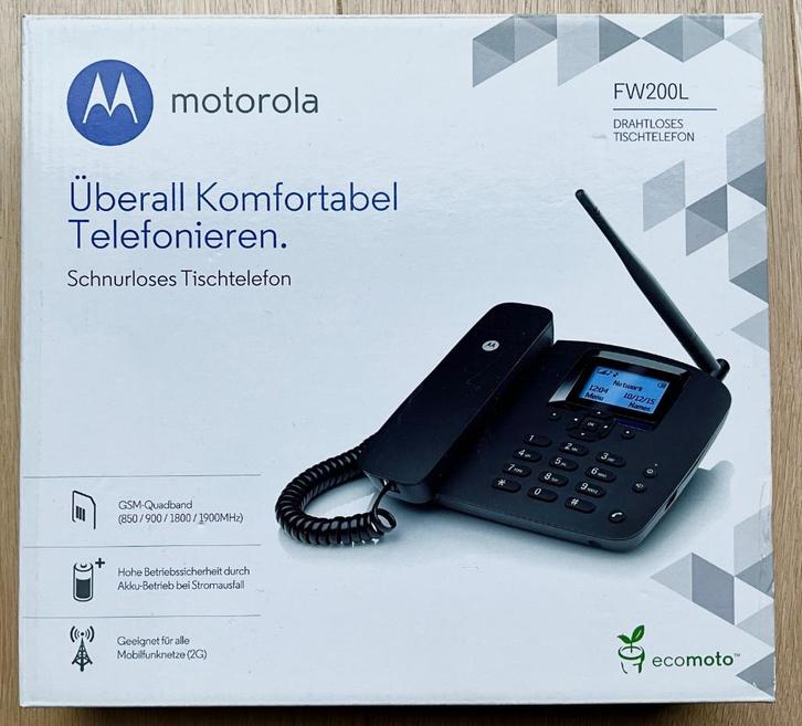 Motorola FW200L draadloze telefoon, Telecommunicatie, Vaste telefoons | Handsets en Draadloos, Zo goed als nieuw, 1 handset, Ophalen