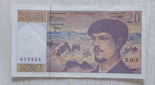 France 1997 - 20 Francs ‘Debussy’ - X.052 015324 - P# 151i, Timbres & Monnaies, Billets de banque | Europe | Billets non-euro