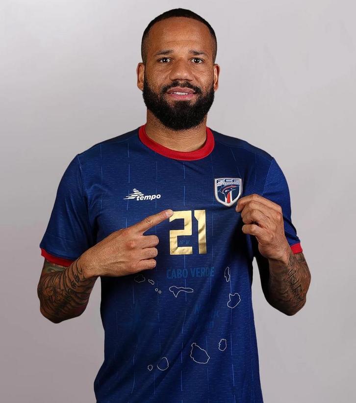 Kaapverdië 2025 thuisshirt voetbal, Kleding | Heren, T-shirts, Nieuw, Blauw, Verzenden