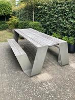 Extremis hopper 240  iroko hout tuintafel, Ophalen, Zo goed als nieuw, Rechthoekig, Metaal