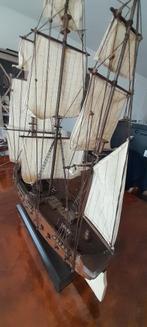 Groot model fregatteschip 80 cm lang 18e, Hobby en Vrije tijd, Modelbouw | Boten en Schepen, Ophalen, Gebruikt