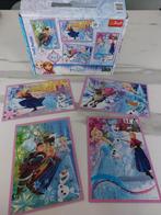 Frozen Puzzel 4 in 1, Verzenden, 10 tot 50 stukjes, Gebruikt, 4 tot 6 jaar