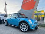 Mini Cooper S 1.6i 163pk 089000km Airco Led xenon leder full, Auto's, Mini, Voorwielaandrijving, Zwart, 4 cilinders, Blauw