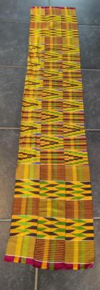 Kente stof Ghana doek handgemaakt origineel, Huis en Inrichting, Ophalen of Verzenden, Zo goed als nieuw, Rechthoek, Binnen