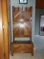 Vintage halbank met kapstok en kist, Huis en Inrichting, Ophalen, Gebruikt