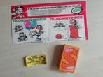Gaston 3 stickers + Spirou kaartspel compleet (1984), Ophalen