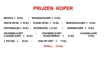 Koperen stukken beschikbaar voor biedingen