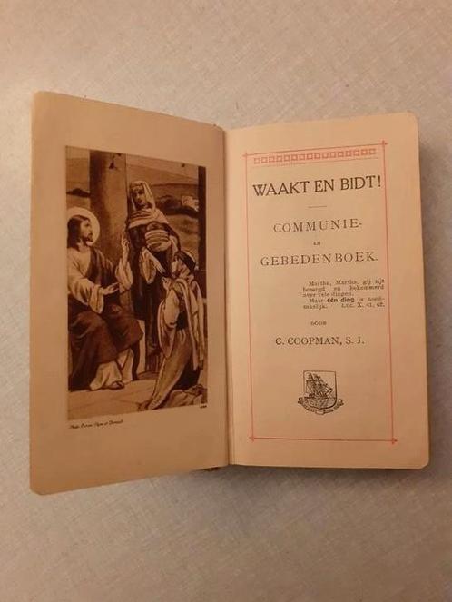 Waakt en Bidt ! Communie en Gebedenboek n7, 1923., Antiek en Kunst, Antiek | Boeken en Manuscripten, Ophalen of Verzenden