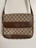 Handtas gucci vintage, Handtassen en Accessoires, Ophalen, Gebruikt, Bruin, Handtas
