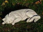 Statue d'un chat couché - Pierre - pour l'intérieur et l'ext, Antiquités & Art, Curiosités & Brocante, Enlèvement ou Envoi