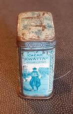 Rare boite échantillon Kwatta cacao en poudre. 48 mm, Autres marques, Utilisé, Enlèvement ou Envoi, Autre