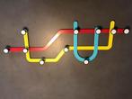Umbra Metro kapstok - veelkleurig metaal - 10 haken, Huis en Inrichting, Metaal, Zo goed als nieuw, Wandkapstok, Ophalen