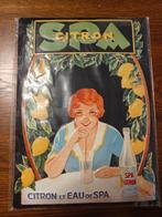 Reclamebord spa citron, Verzamelen, Ophalen, Nieuw, Reclamebord
