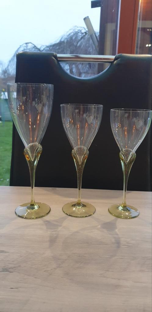 22 verres flûtes Rosen thal en cristal, Verzamelen, Glas en Drinkglazen, Zo goed als nieuw, Ophalen