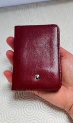 Portefeuille/porte-cartes Montblanc en cuir bordeaux, Comme neuf, Enlèvement ou Envoi