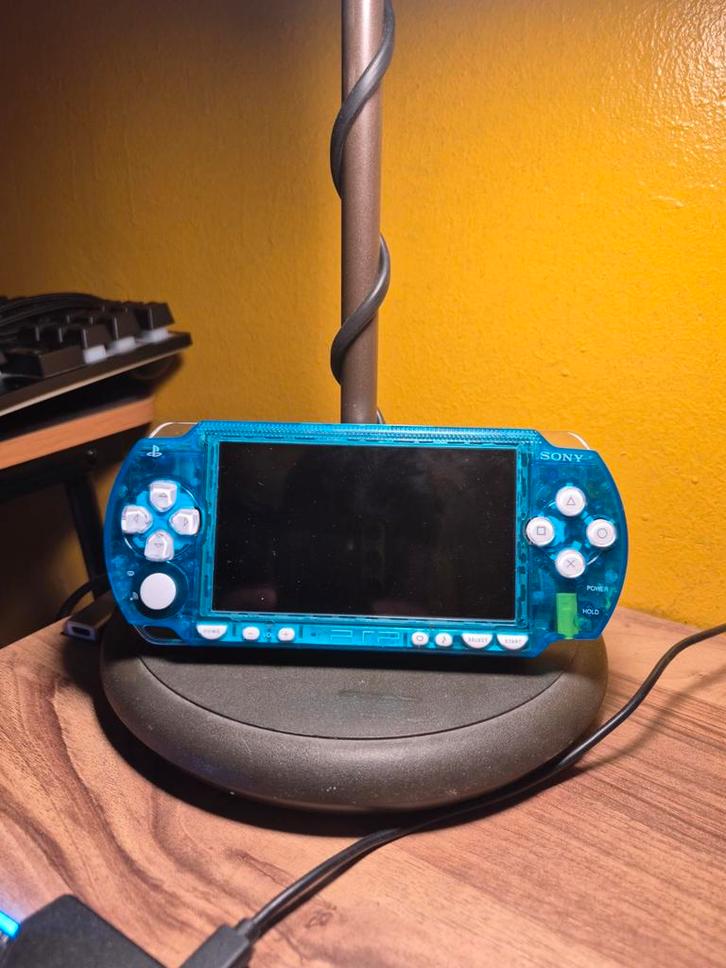 Modded PSP, Games en Spelcomputers, Spelcomputers | Sony PSP, PSP, Zwart, Ophalen of Verzenden