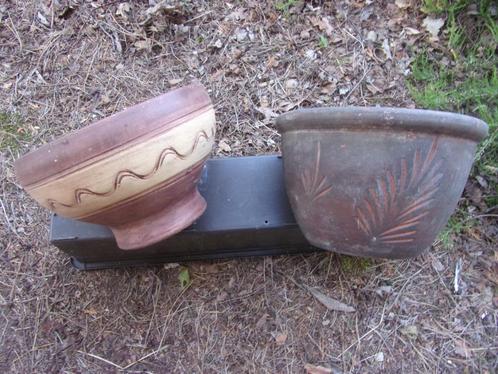 TERRACOTTA POTTEN, Tuin en Terras, Bloempotten, Gebruikt, Terracotta, Minder dan 40 cm, Ophalen