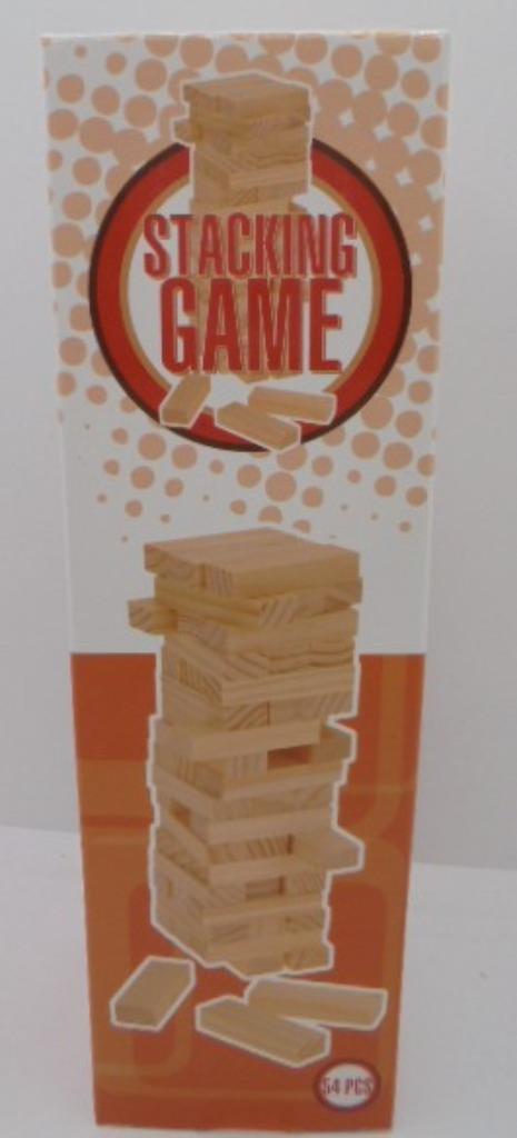 STAPEL SPEL, VALLENDE TOREN HOUT NIEUW, Hobby en Vrije tijd, Gezelschapsspellen | Overige, Nieuw, Een of twee spelers, Drie of vier spelers